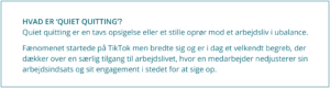 Ramt af quiet quitting?